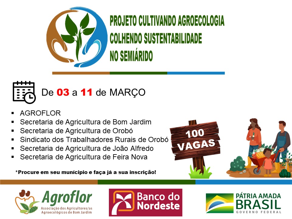 Projeto Cultivando Agroecologia Colhendo Sustentabilidade no Semiárido