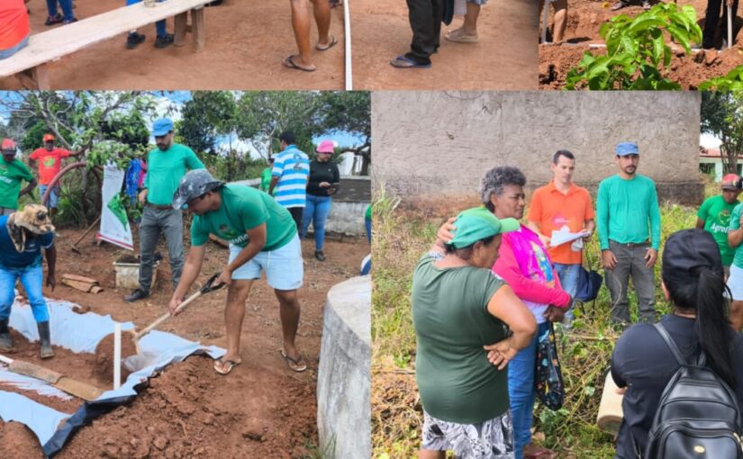 Oficina de Biofertilizante e Canteiro Econômico, do PRODETER, é realizada em João Alfredo.