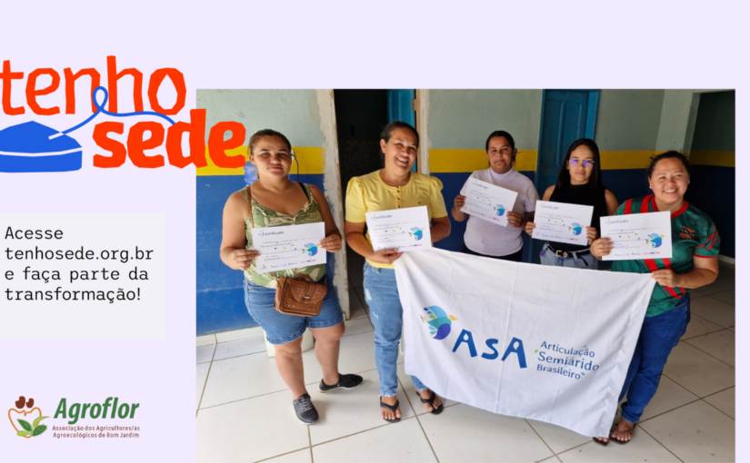 2026 já inicia com o fortalecimento da convivência com o Semiárido por meio da Campanha Tenho Sede.