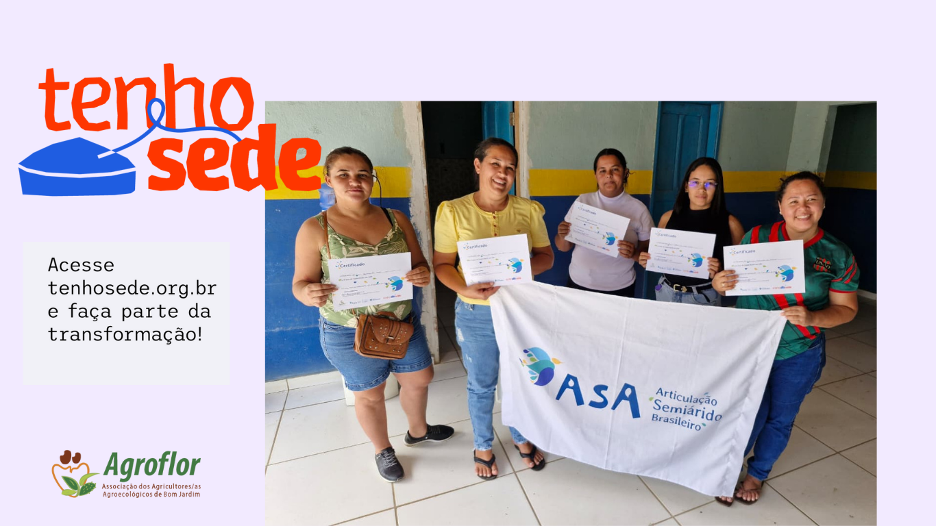 2026 já inicia com o fortalecimento da convivência com o Semiárido por meio da Campanha Tenho Sede.